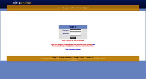 AISIS Online :: Ateneo Integrated Student Information System.